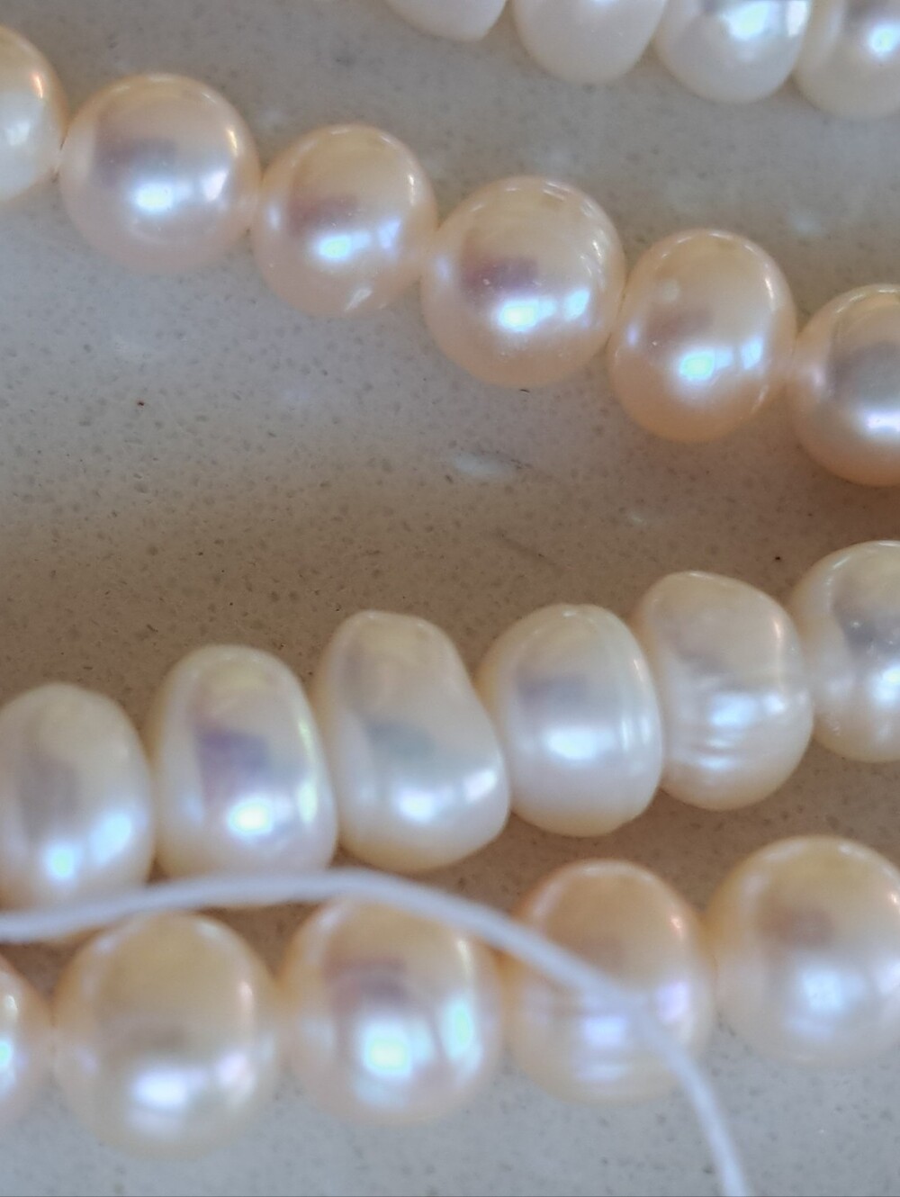 Craft Pearls Real Cultured, Pink & Wt, For Jewelry Making
